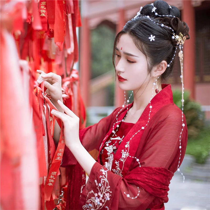 Женское винтажное платье Hanfu Hanayome роскошное в китайском традиционном стиле