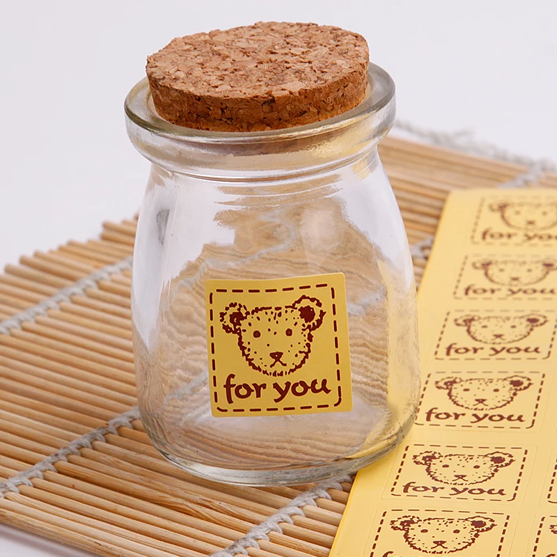 320 шт. самоклеящиеся наклейки для выпечки 2 4x2 4 см|bear love|bear stickerbear package |