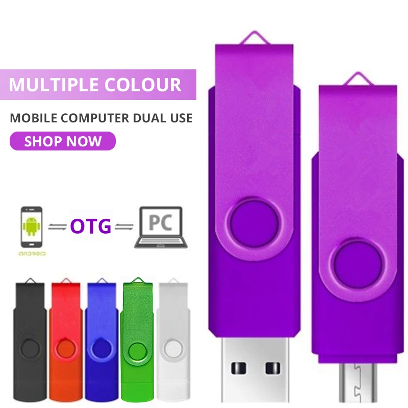 OTG USB флеш накопитель 128 Гб 64 ГБ 32 16 8 внешний для смартфона|USB флэш-накопители| |