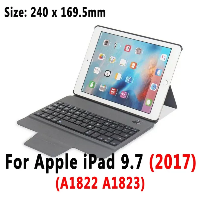 For iPad 9.7 2017 Тонкая клавиатура чехол для iPad 5th 6th поколения 9,7 Pro 10,5 11 Air 10,5 воздуха 1 2 3 iPad Mini 1 2 3 4 5 принципиально Капа - Цвет: For iPad 9.7 2017