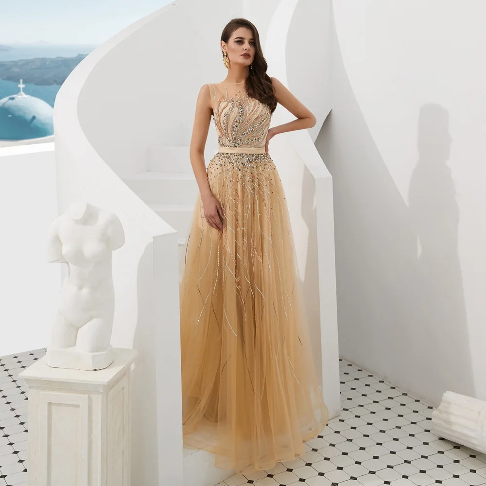 CEEWHY Sexy Muslim Arabic Mermaid Formal Evening Dresses Beaded Prom Turkish Kaftan Dubai Gown Abiye | Свадьбы и торжества
