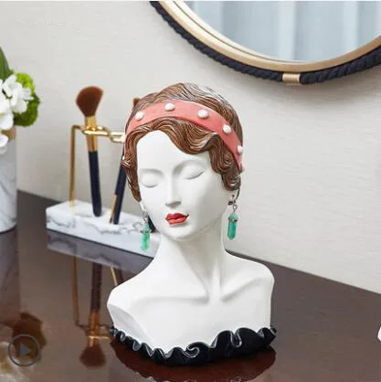 Современный минималистский скандинавский стиль смола Annie beauty статуэтки ремесла украшения дома гостиной рабочего стола женщина СТАТУЯ аксессуары - Цвет: style1