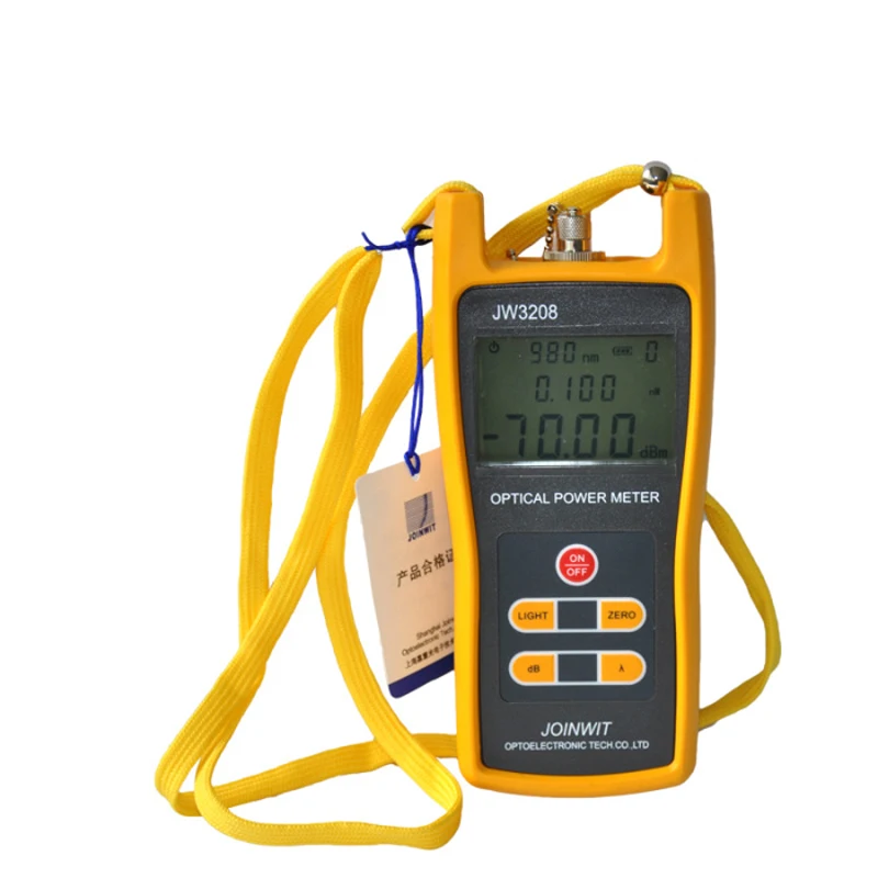 

Telecommunication Field JW3208A -70~+6dBm Handheld Fiber Optic Power Meter