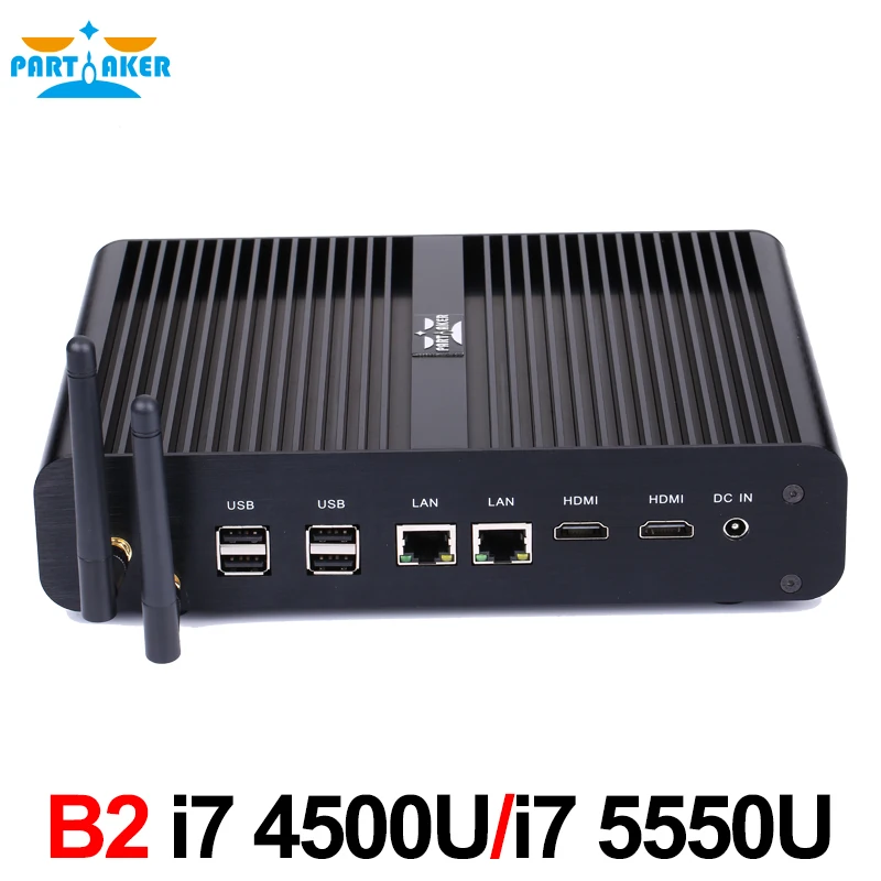 Мини ПК i7 бродуэлл U 5500U процессор безвентиляторный мини компьютер Поддержка Windows
