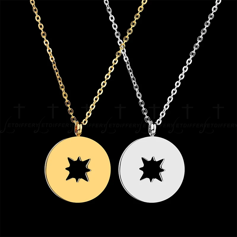 Letdiffery высокое качество из нержавеющей стали полые снежинки кулон ожерелье для