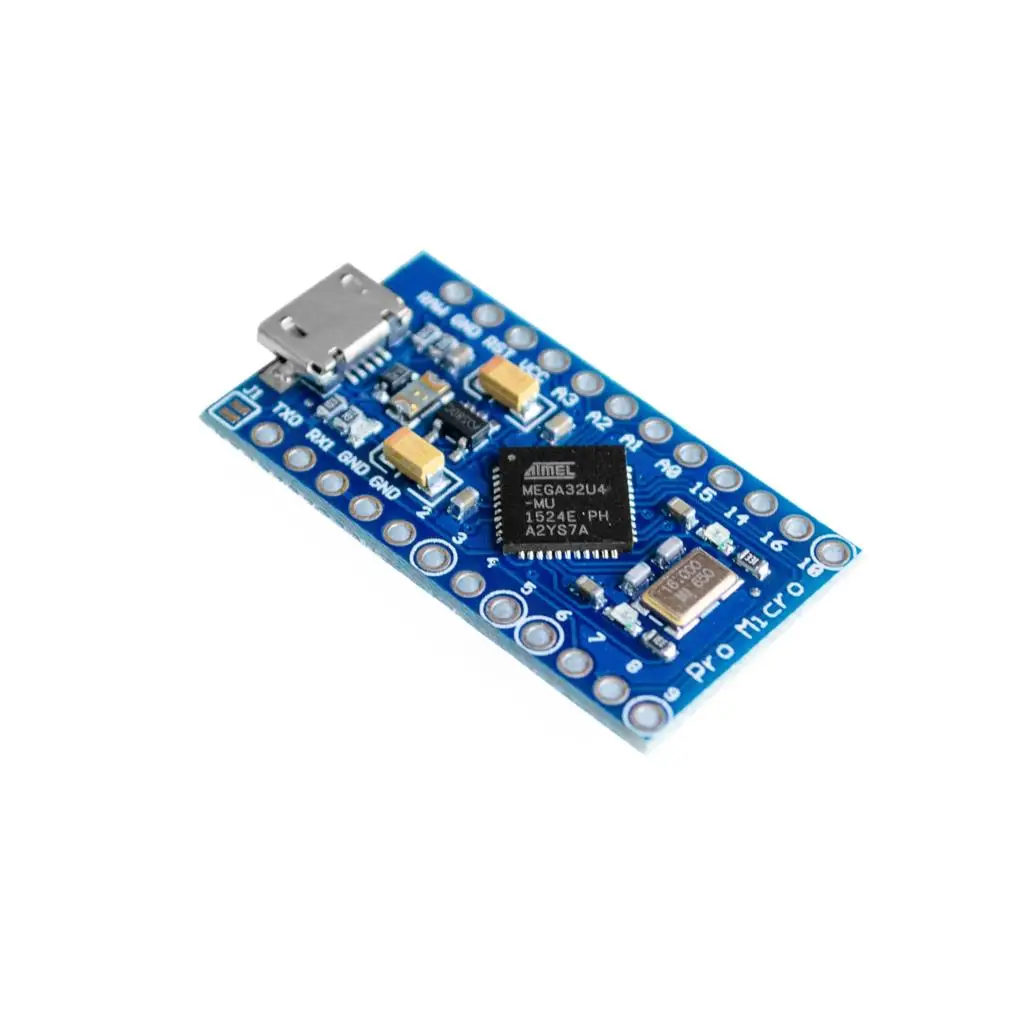 Модуль Pro Micro 10 шт./лот для arduino ATmega32U4 5 В/16 МГц модуль с 2 рядным штырьковым разъемом