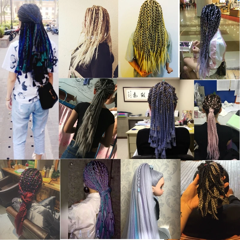 Desire for hair, 5 пачек, 24 дюйма, 80 г, 90 цветов, Жаростойкие синтетические огромные косички для наращивания волос, для небольших закрученных косичек