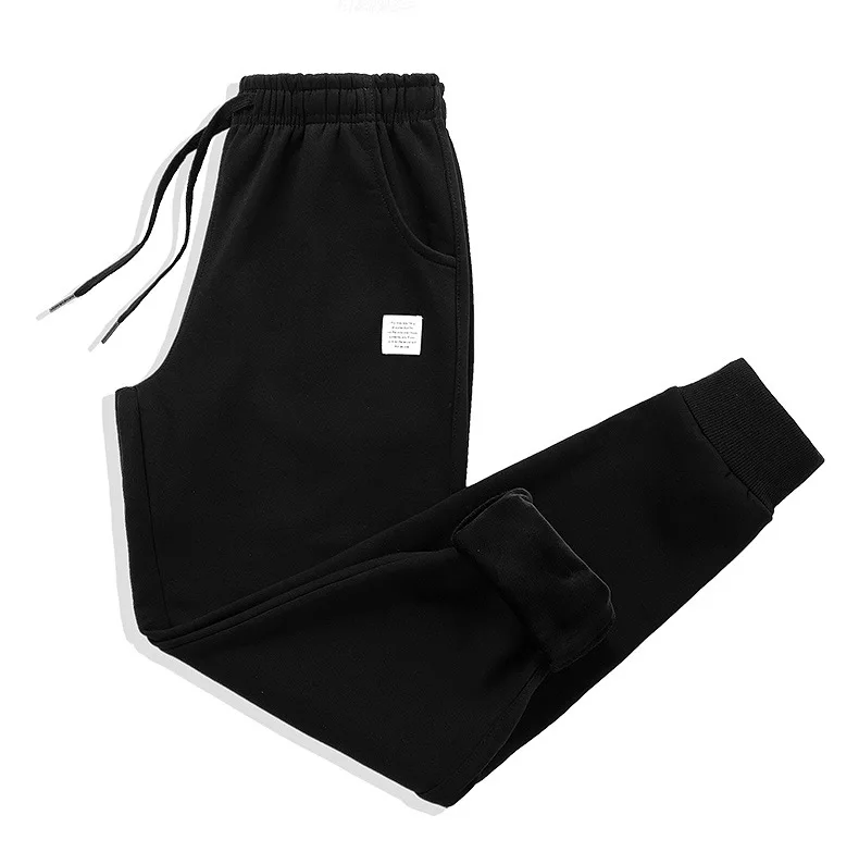 Thick Fleece Jogger Mens Pants Cotton Trousers Male Winter Warm Velvet Sweatpants Tracksuit Joggers Autumn Winter M-4XL