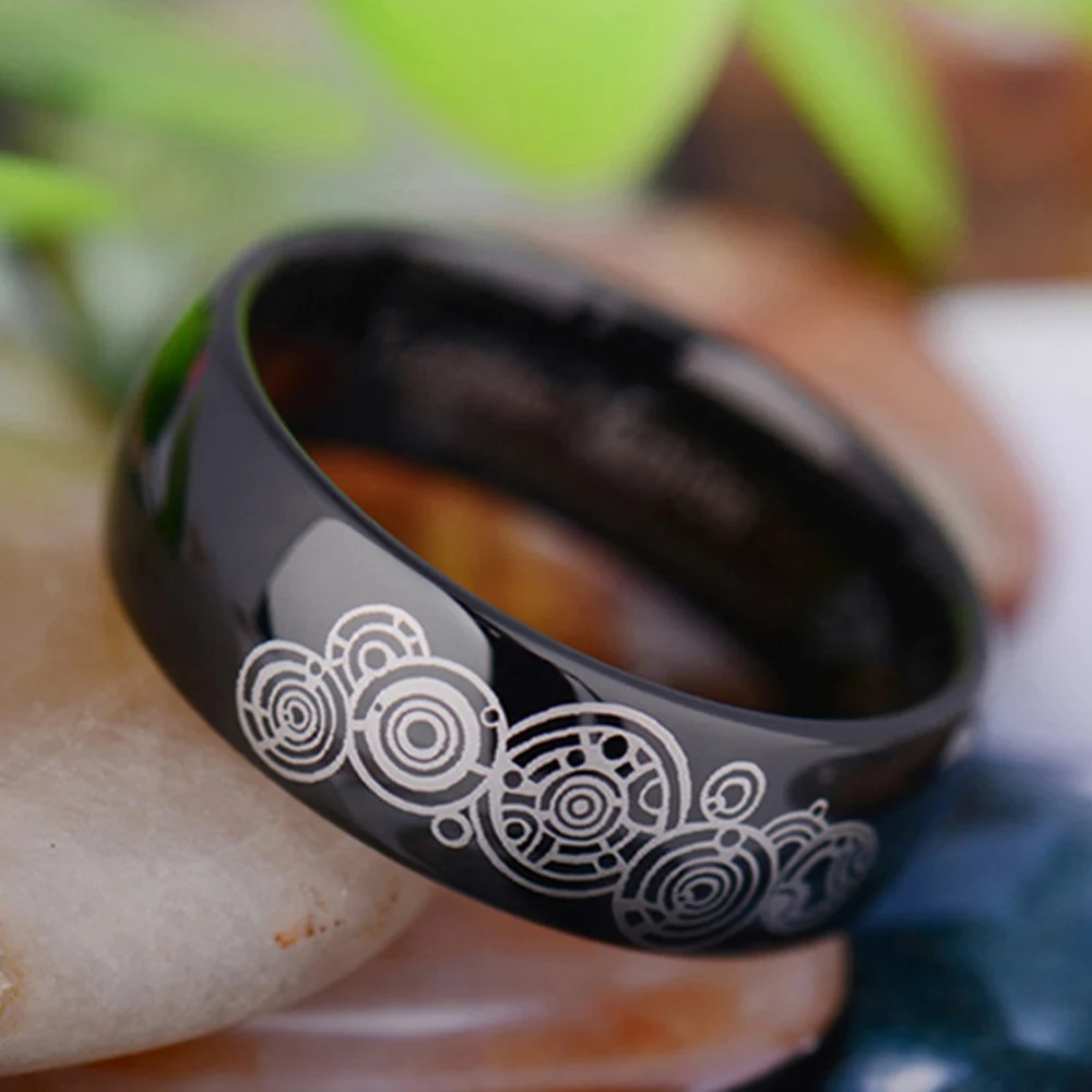 Обручальное кольцо с гравировкой черного цвета 8 мм|wedding rings with roman numerals|wedding sachetring |