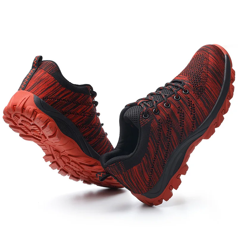 Дышащая мужская защитная обувь Рабочая со стальным носком для строительства |