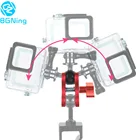 Зажим-бабочка с 2 открытыми отверстиями, кронштейн для крепления штатива, адаптер для подводной шаровой головки для спортивной камеры Gopro yi Sjcam