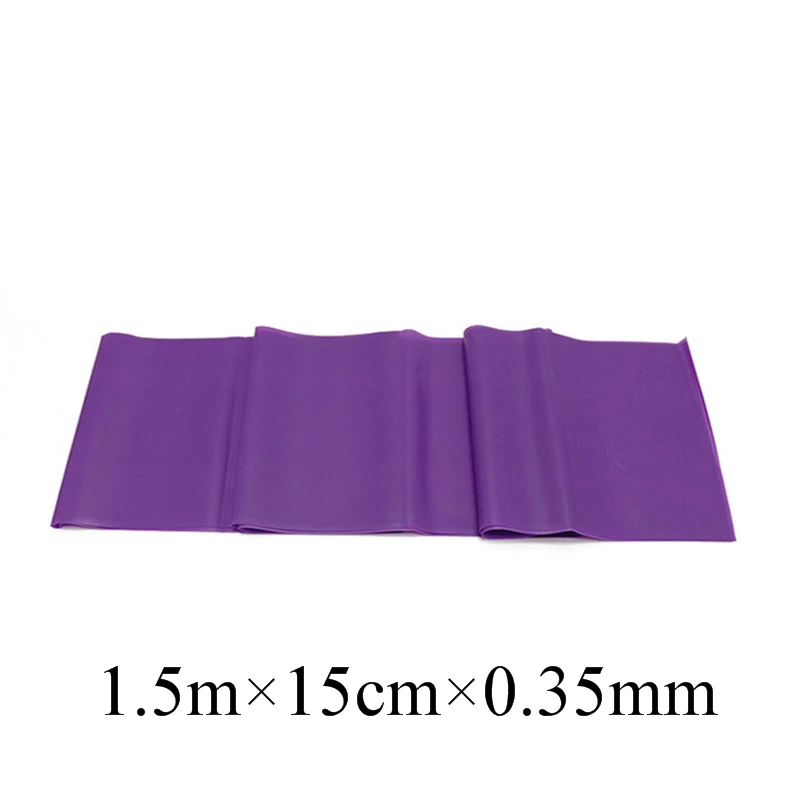 purple 1.5 Для тренажерного зала, для тренировок, для фитнеса, для упражнений, резинки, для йоги, эластичная лента, 150 см-200 см, тянущаяся веревка, петли, резиновые петли, для тренировок в тренажерном зале - Цвет: purple 1.5