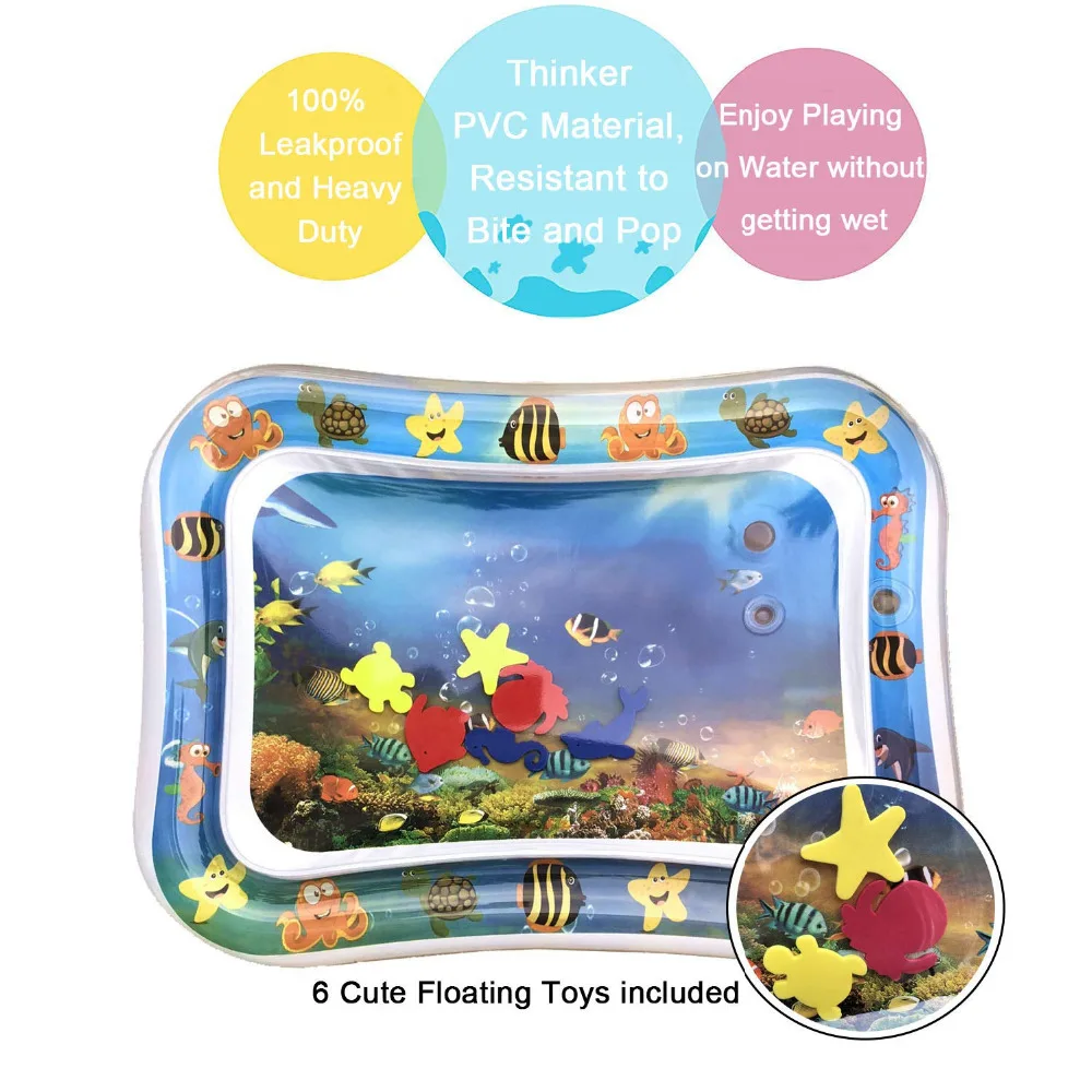 Надувной животик время ребенка воды играть мат для младенцев малышей BPA