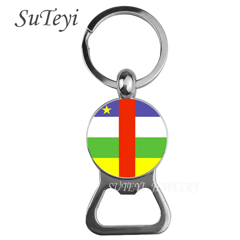 Модные ювелирные изделия открывалка для пивных бутылок брелок с флагом