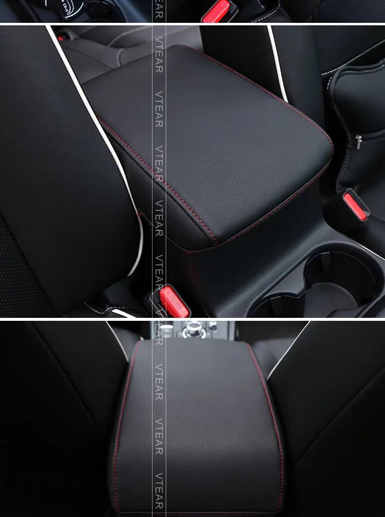 Vtear для Mazda CX-5 CX5 CX 5 центральный подлокотник защита коробки pu кожаный коврик покрытие интерьера аксессуары