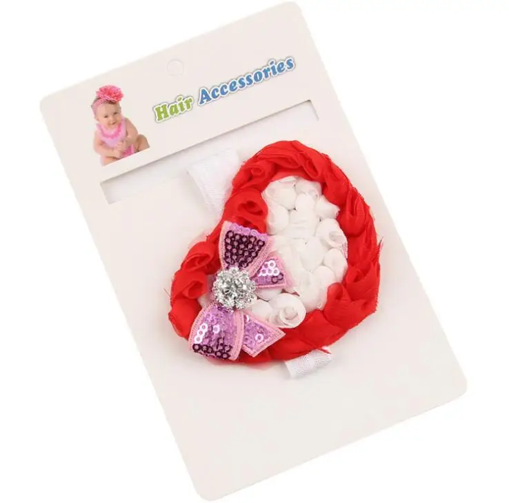 

100pcs DHL Free shipping Valentine Love Pink B a b y Headband