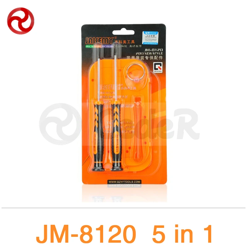 JAKEMY 5 в 1 Отвёртки набор инструментов Pentalobe 0.8 + Phillips 1.5 открывалка дистрибьютор