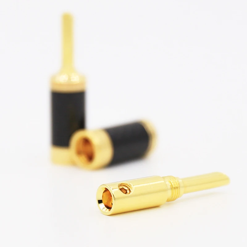 VB443G audio cable gold plated Banana plug 4MM Speaker Wire Cable connector | Электроника