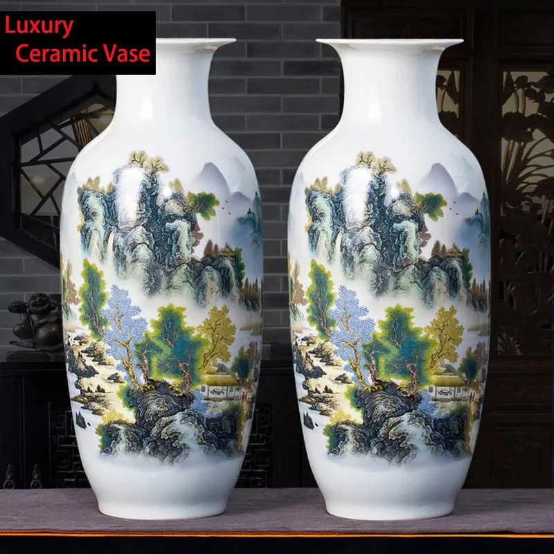 Китайская керамическая ваза Jingdezhen большого размера декоративные изделия