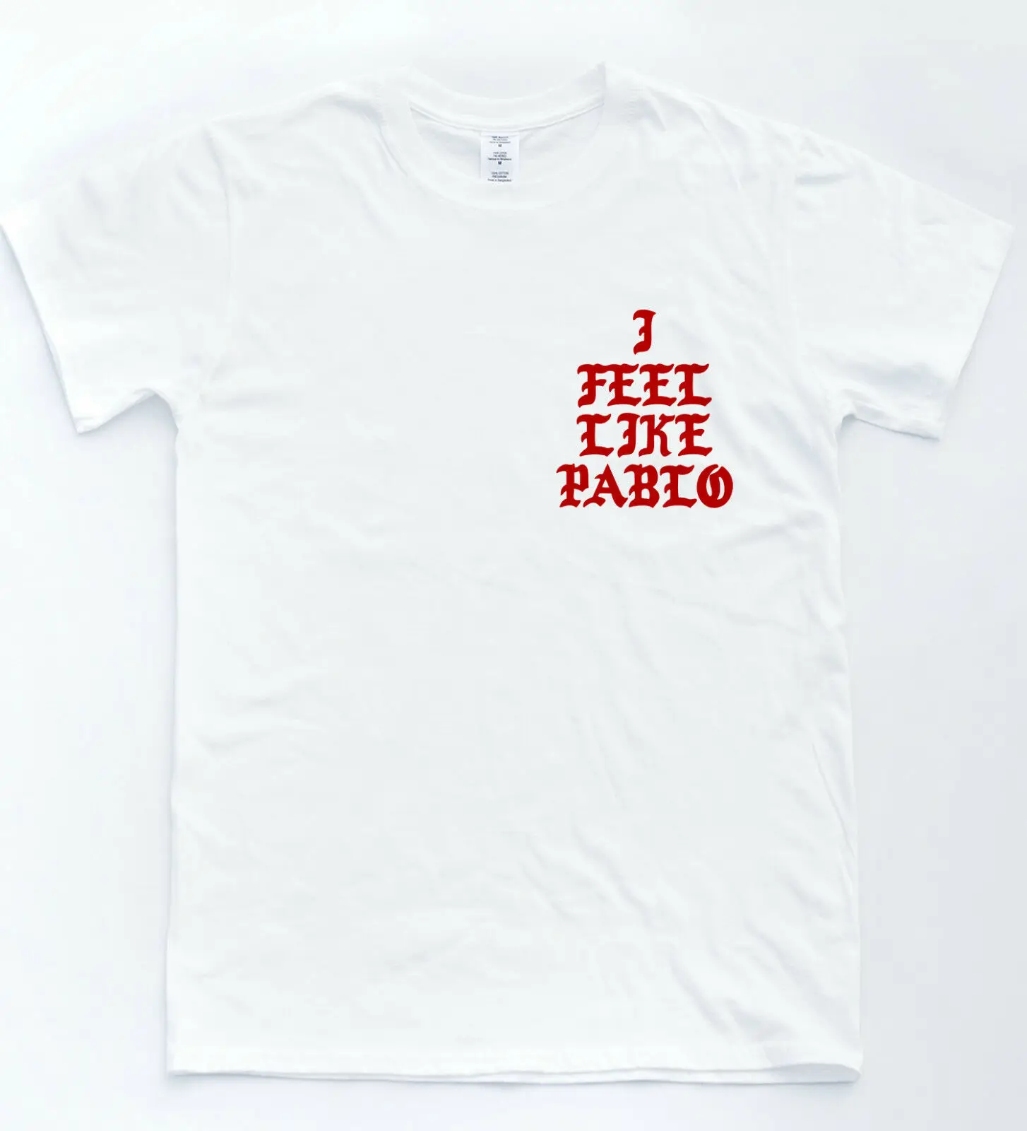 Футболка с надписью I Feel Like Pablo Kanye Light Beam Chest Print Tee Music Bey Top2019 модный бренд из 100%