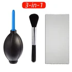 Щетка для чистки экрана объектива + Ручная воздуходувка для лампы + Комплект салфеток для чистки для камеры Canon Nikon Sony Fujifilm Pentax DSLR