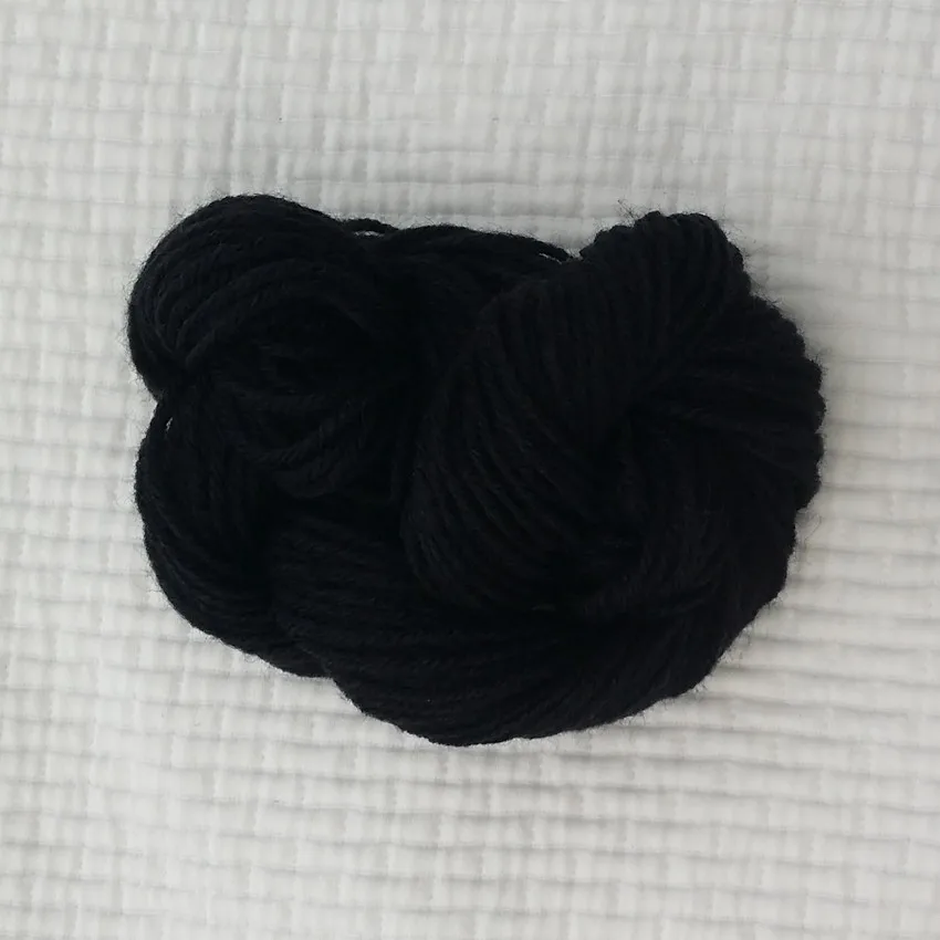 Black 75Yards 5 цветов пряжа кукла волосы пряжа для париков черный/бежевый/серый/коричневый/кофе кукла ручной работы аксессуары Пряжа DIY Детская игрушка кукла волосы парик 75Y/лот - Цвет: Black 75Yards