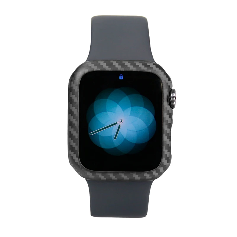Matte Защитный чехол для Apple Watch Series 4 40-44 мм, чехол из натурального углеродного волокна для iWatch 3 2 1, чехлы для часов 38-42 мм - Цвет: Matte