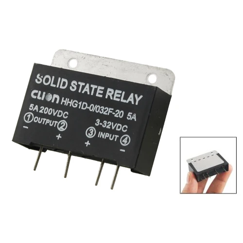 Heat Sink Input 3-32V DC Output 5A 200V PCB Mount SSR Solid State Relay | Обустройство дома