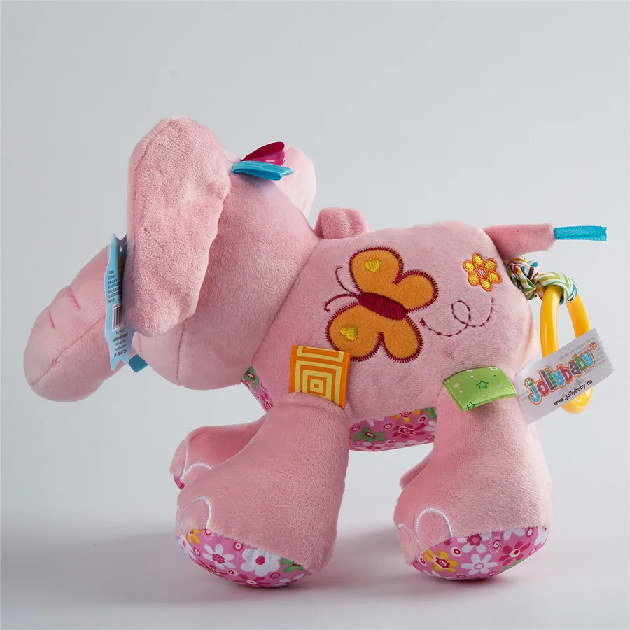 Sozzy Baby Elephant плюшевая игрушка звучащая Музыкальная погремушка Crinkle Sound 0M +|musical