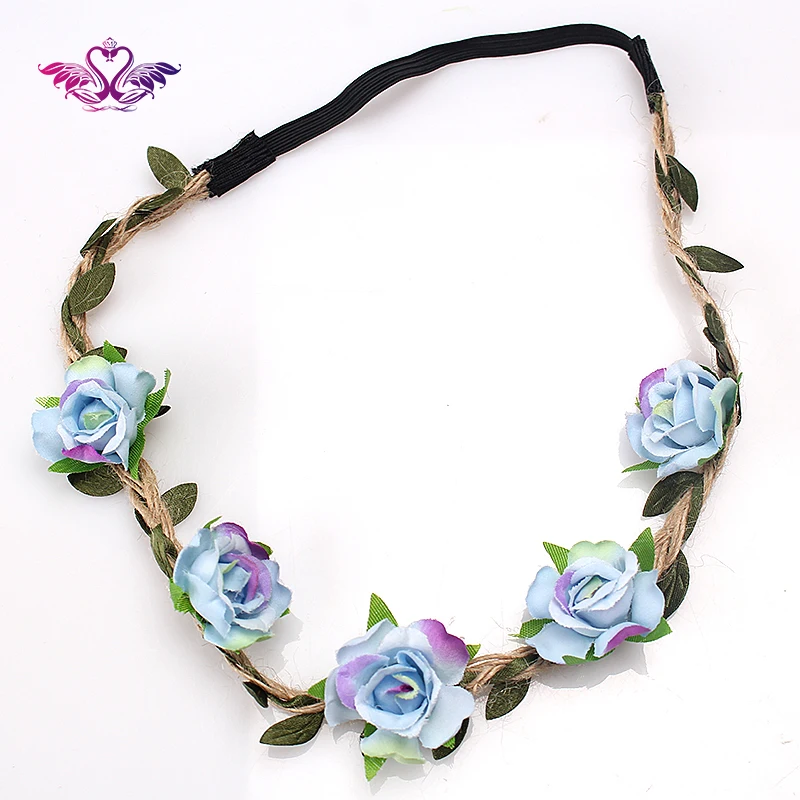 M MISM очаровательный женский пляжный венок для девочек Свадебный Aaccessories розовый