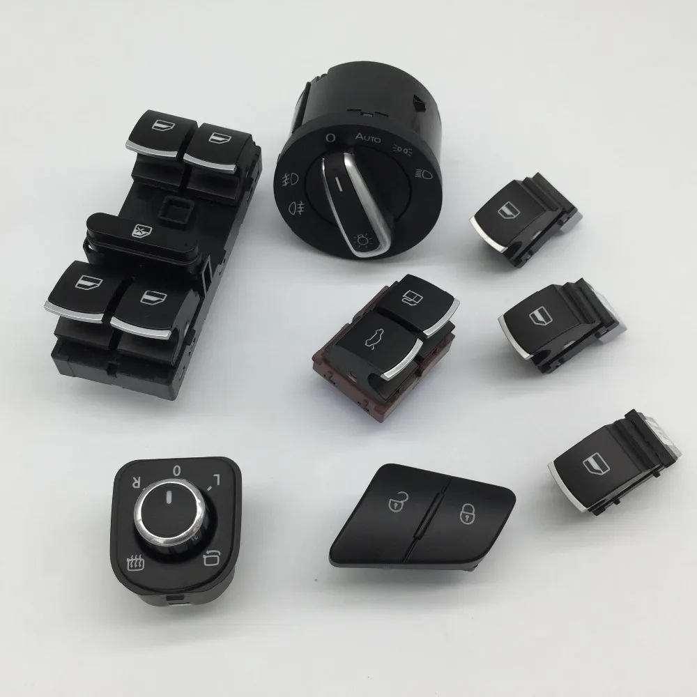 8 шт. Хромированная фара боковое зеркало мастер переключатель окна топливный бак