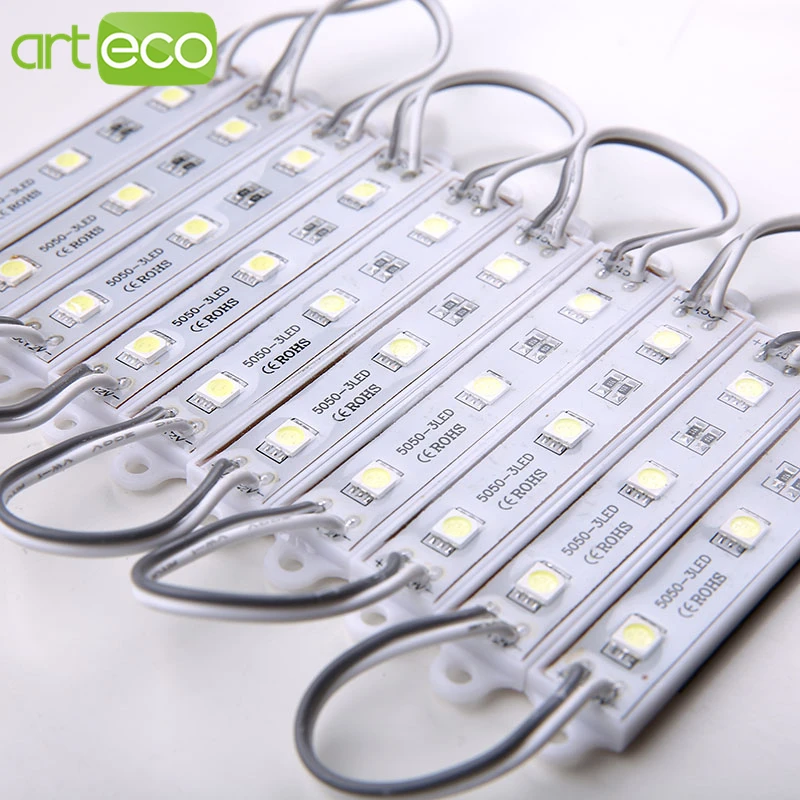 

20PCS/Lot DC12V 5050 3Leds LED Module IP65 waterproof 5050 led modules lighting single color