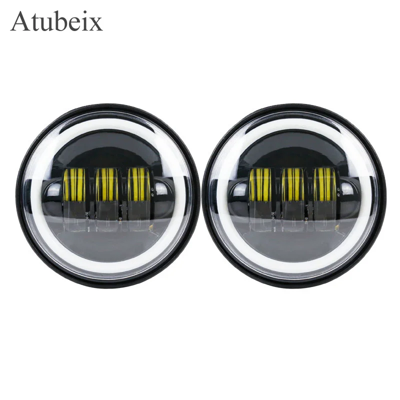 Светодиодные противотуманные фары для мотоцикла 2 шт. 4 5 дюйма 30 Вт 1/2 |