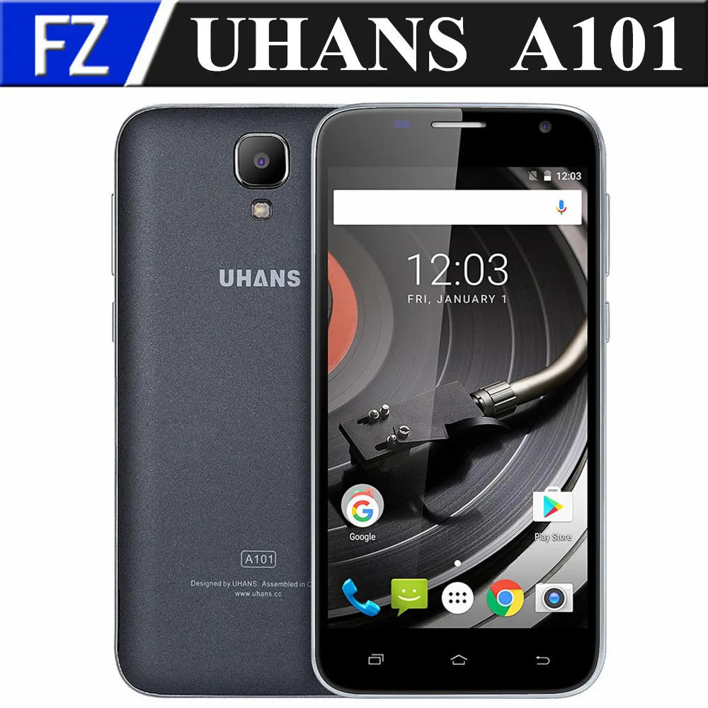 Оригинальный uhans A101 5.0 &quotIPS HD Gorilla Стекло 4 MTK6737 Quad Core Android 6.0 г LTE смартфоне 8MP 1 ГБ
