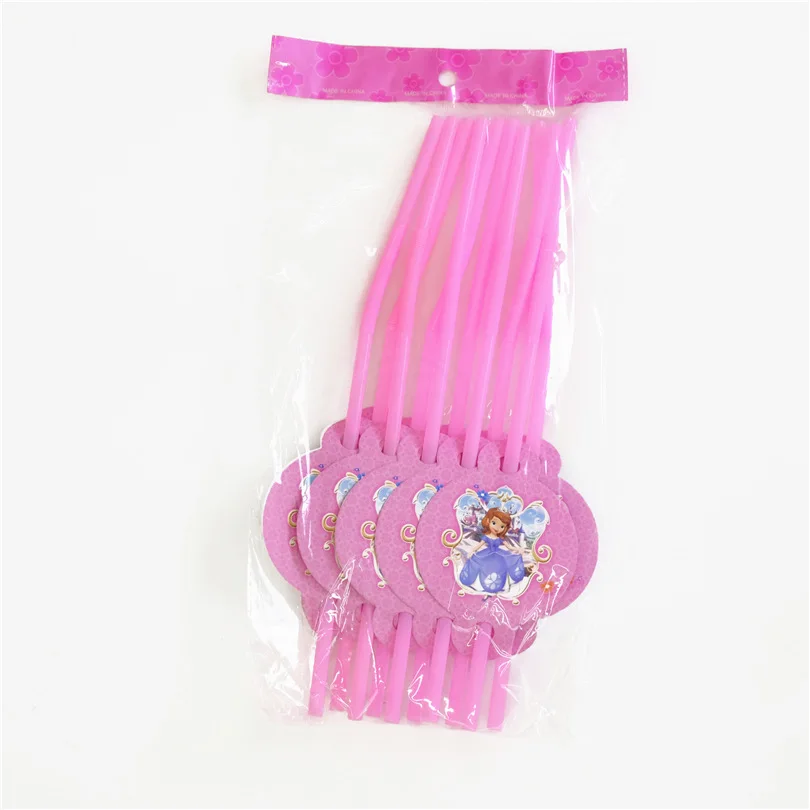 134 шт мультфильм Дисней первая Принцесса София посуда набор детей с днем рождения