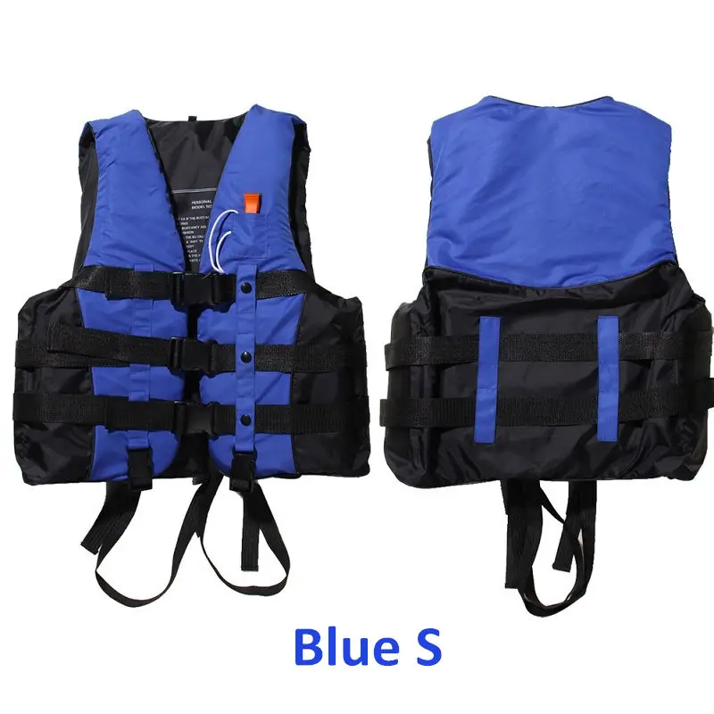 Blue S Новинка, S-XXXL размеры, полиэстер, для взрослых, спасательный жилет для мужчин и женщин, универсальный, для плавания, плавания, катания на лыжах, серфинга, спасательный жилет из поролона со свистком - Цвет: Blue S