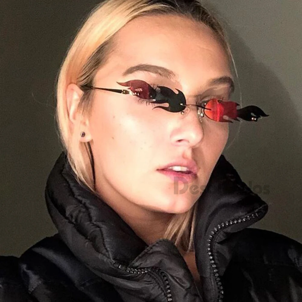 2019 новые модные солнцезащитные очки с огненным пламенем роскошные дизайнерские