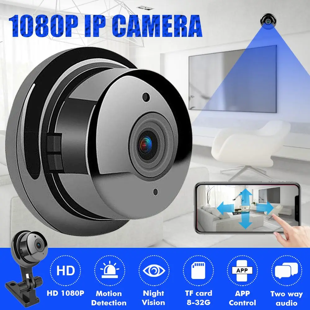 1080P Мини Беспроводная IP камера интеллектуальное Видеонаблюдение CCTV Wifi двухстороннее аудио ночное видение умный дом Безопасность Видео система