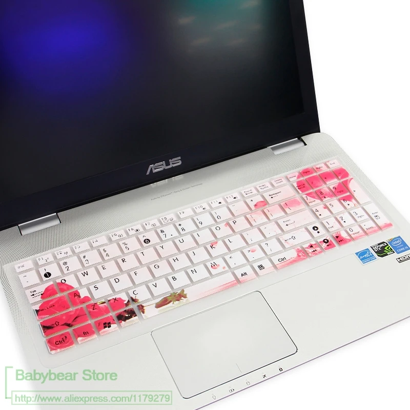 15 дюймов Силиконовая Защитная крышка для клавиатуры ноутбука Asus 6 &quotUX501 UX501VW