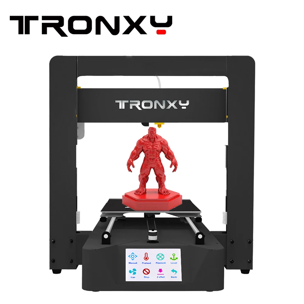 Tronxy X6A 3d принтер печать 220*220*220 мм сенсорный экран Боуден экструдер с металлической оправой 3d принтер комплект с подогревом кровать авто уровень