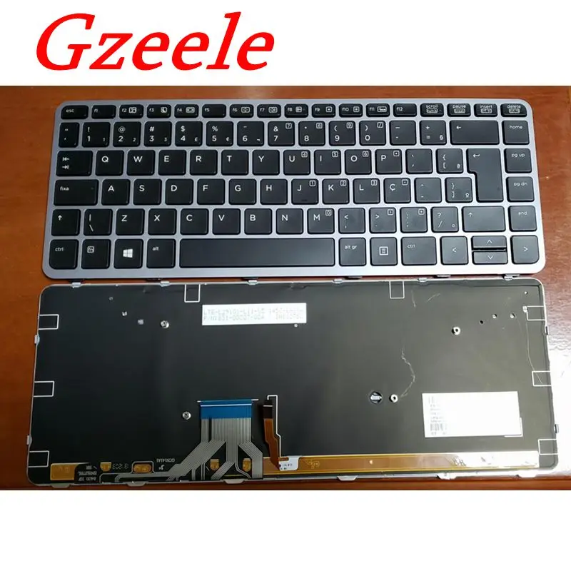 GZEELE новая для HP EliteBook Folio 1040 бразильская португальский клавиатура MP-13A13USJ442 P/N: