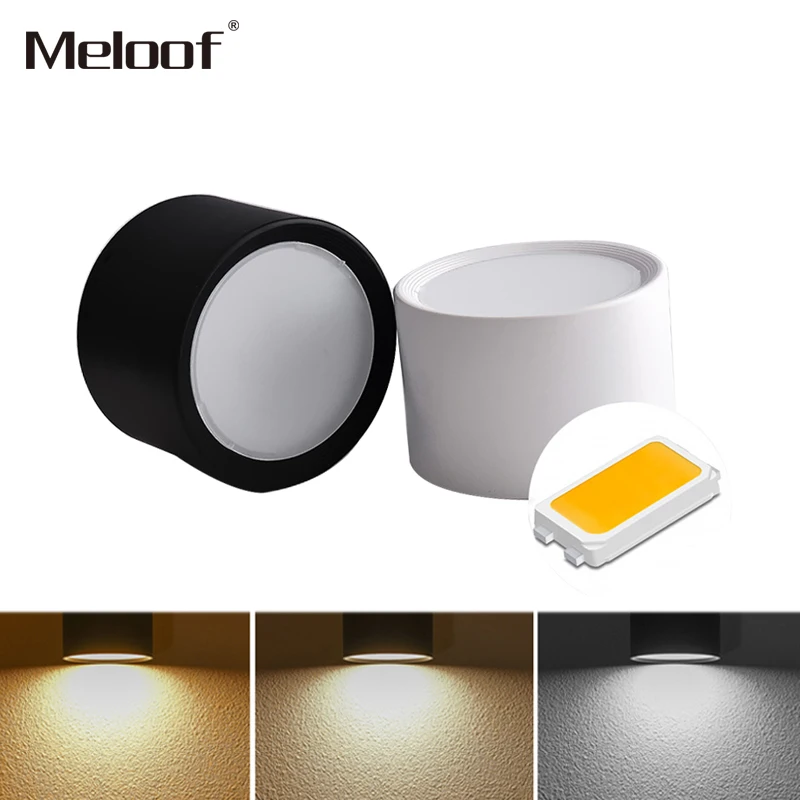 

Потолочный Светильник направленного света с поверхностным креплением, SMD5730, 5 Вт, 12 Вт, 18 Вт, 20 Вт, 85-265 в, светодиодная лампа направленного све...