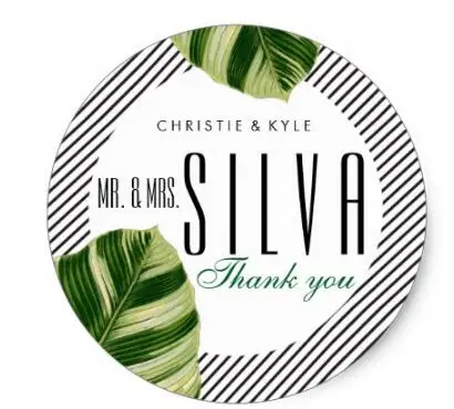 

1.5inch Tropical Palm Tree Beach Wedding Favor Sticker