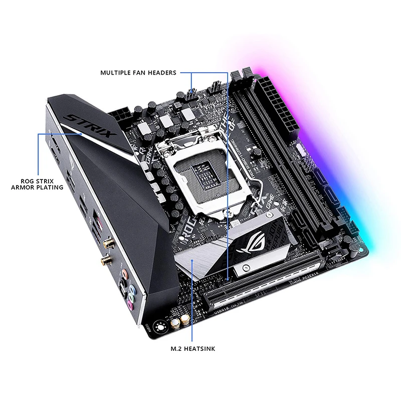 ASUS ROG STRIX B360-I игровая материнская плата LGA1151 DDR4 DP HDMI M.2 Mini-ITX Настольная компьютерная игровая плата