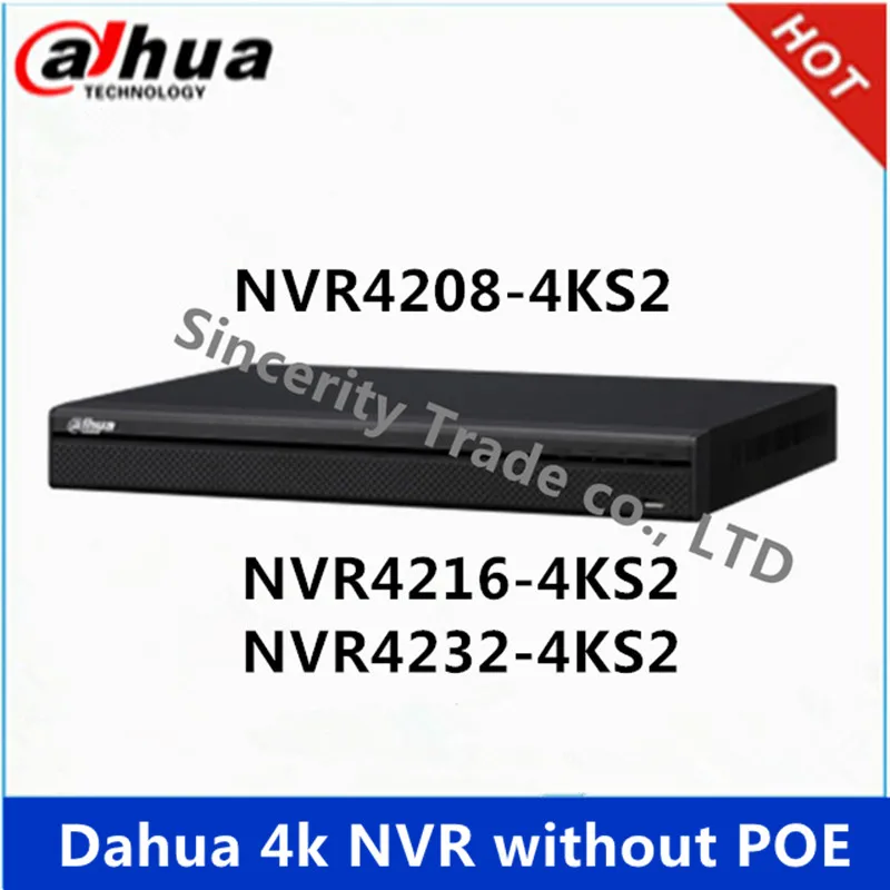 Оригинальный Сетевой видеорегистратор Dahua 4K NVR4208 NVR4216 8 каналов 16 32 канала без
