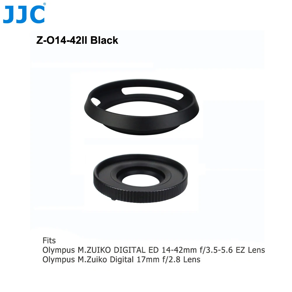 JJC авто крышка объектива для Olympus M. ZUIKO DIGITAL ED 14-42 мм f/3,5-5,6 EZ для Panasonic G Vario12-32mm f/3,5-5,6 ASPH - Цвет: Z-O14-42IIBlack
