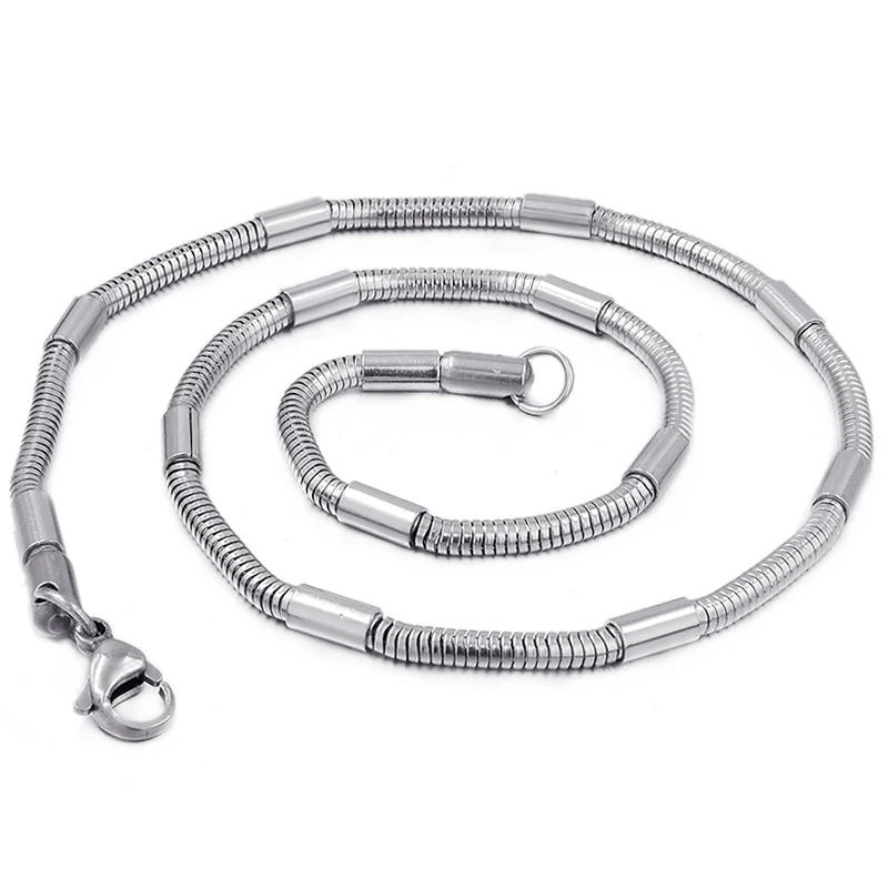 CHIMDOU Simple Silver Color Choker Necklace For Women Punk Stainless Steel colar collier ras du cou femme gargantilha | Украшения и