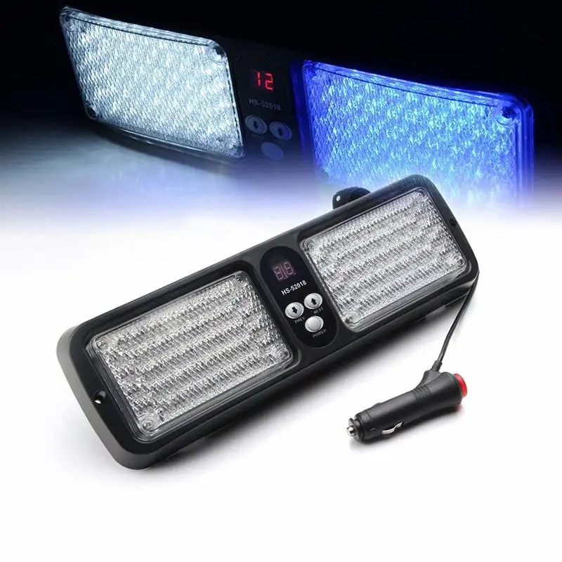 Белый и синий 86 светодиодов солнцезащитный козырек на лобовое стекло