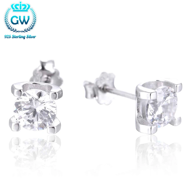 

Today's Cheaper Promotion 925 sterling-silver-jewelry Claer Studs Earrings For Women Sold out over Brand GW Jewellery Fe316