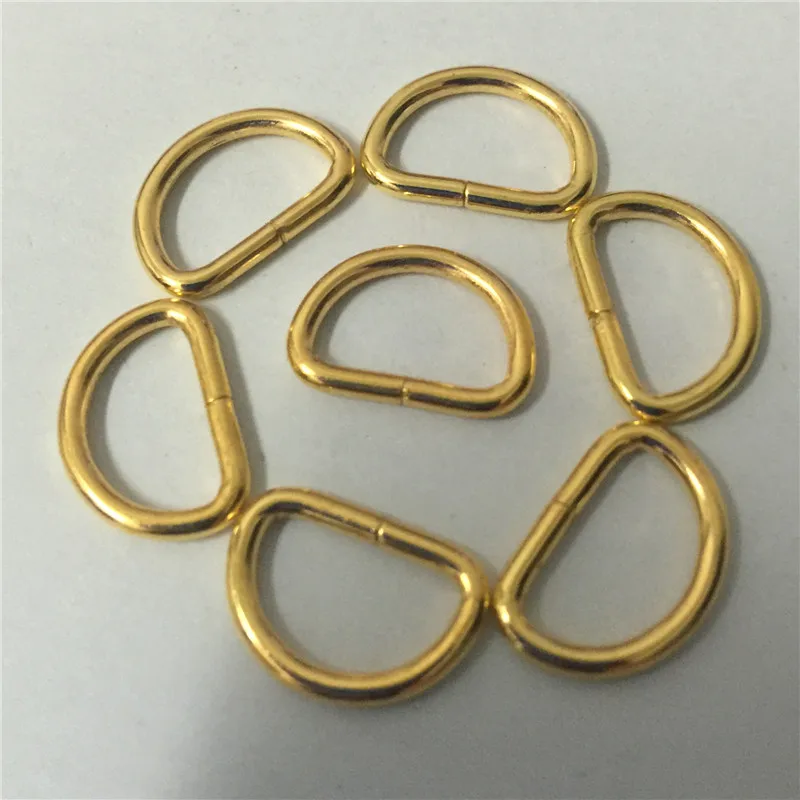 

(100pieces/lot) 12mm Metal D-shaped buckle. metal D buckle. D ring. Semicircle button. Bags mountaineering backpack accessories